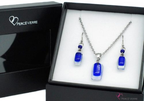 ensemble mini bijoux bleus