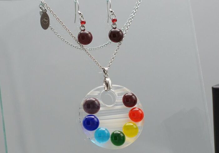 Pendant and earrings #879, "Mother Nature - Image 3