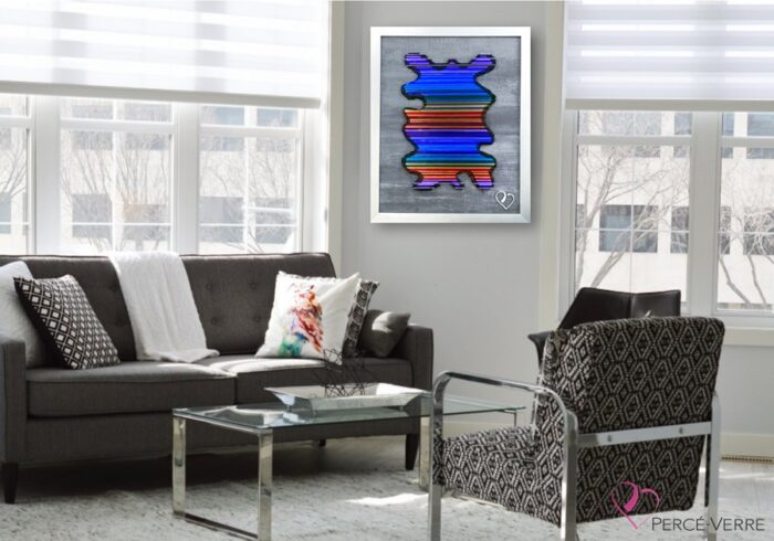 AURA by Percé-Glass-Luminous frame - 18 X 22-DÉCOR