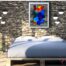 CELESTE by Percé-Glass-Luminous frame 16 X 20- Décor
