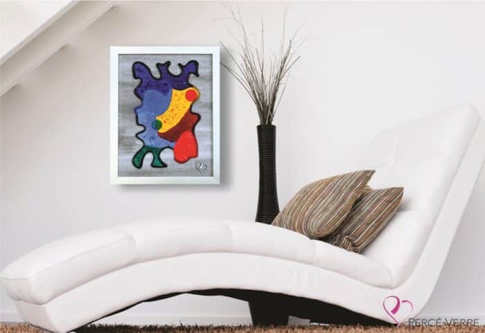 CLAIR DE LUNE by Percé-Glass-Luminous frame - 16 X20-DÉCOR