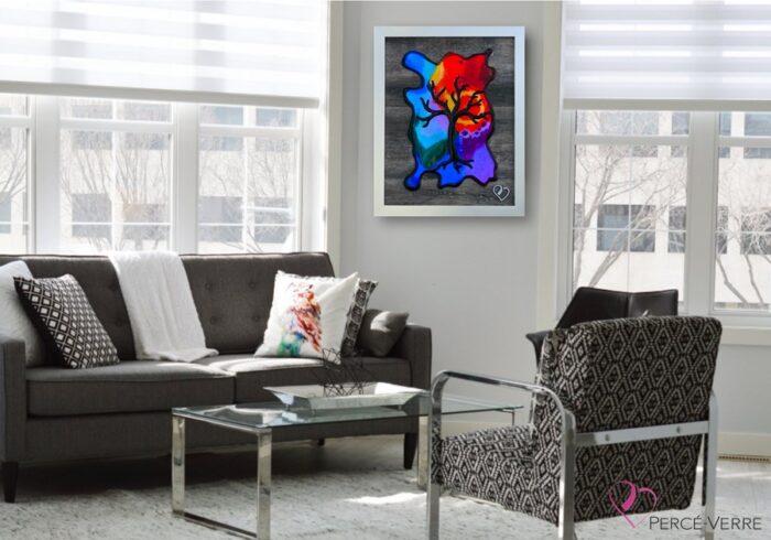 Eden by Percé-Luminous glass-frame - 16 X 20-DÉCO