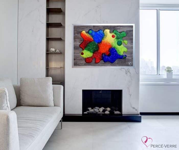 24" X 36" luminous frame "L'instant présent