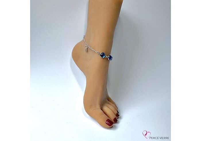 "Blue jeans Jewel" ankle chain - Image 2