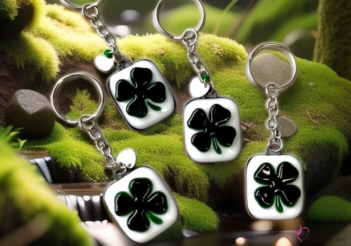4-leaf clover key ring