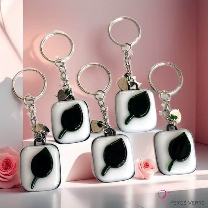 Porte-clés feuille arbre2_Tree leaf Key chain