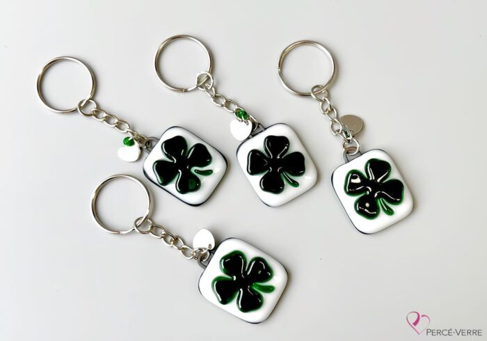 4-leaf clover" key ring