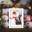 Carte de souhaits_greetings cards_Noel_Christmas_Gift_cadeau_Percé-Verre_Joyeuses fêtes_Bonne Année