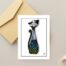 Carte souhaits_chats_cadeau_greetings cards_cats_gift_Percé-verre-Léon