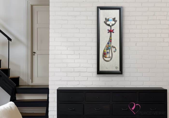 KIRA_Collection-chat_Oeuvre_Art-Deco_Glass-artwork_glass-fusion_glass-bead-