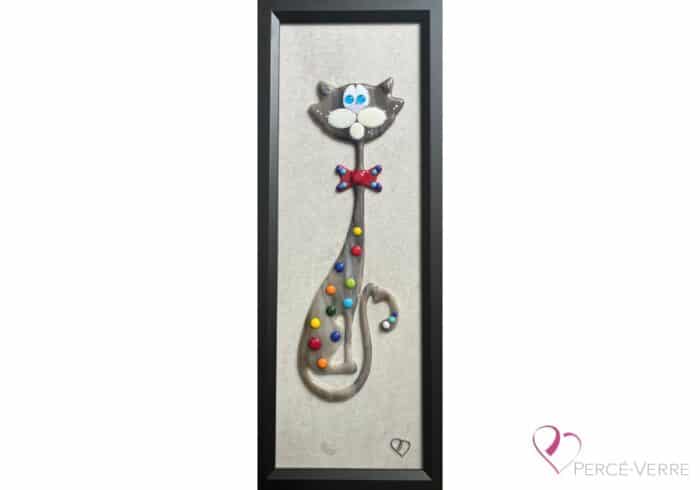 KIRA_Collection-chat_Oeuvre_Art-Deco_Glass-artwork_glass-fusion_glass-bead