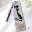 Bookmark - Colette fused glass cat with pompom | Percé-Verre