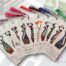 Bookmark art - Fused glass cat Set of 10 with pompon | Percé-Verre