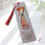 Bookmark - Picolo fused glass cat with pompom | Percé-Verre