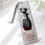 Bookmark - Snooze fused glass cat with pompom | Percé-Verre