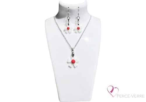 ensemble-bijoux-verre-fait-main-fleurs-des-champs_blanc et rouge