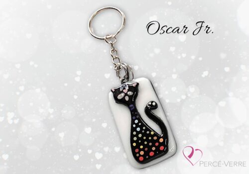 cat-key-holder-cute-handmade-glass-fusion-quebec-OSCAR Jr.