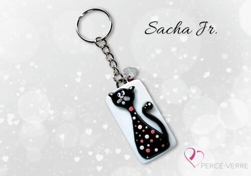 cat-key-holder-cute-handmade-glass-fusion-quebec-SACHA Jr.