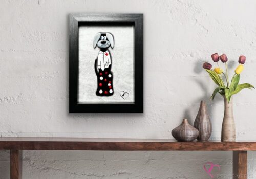 Chiens de laboratoire - Génération Dr. Mama en décoration, work in fused glass Percé-Verre