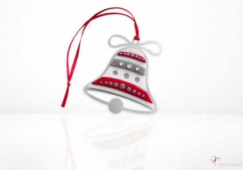 Ornement cloche en verre fusionné fait au Québec – Percé-Verre